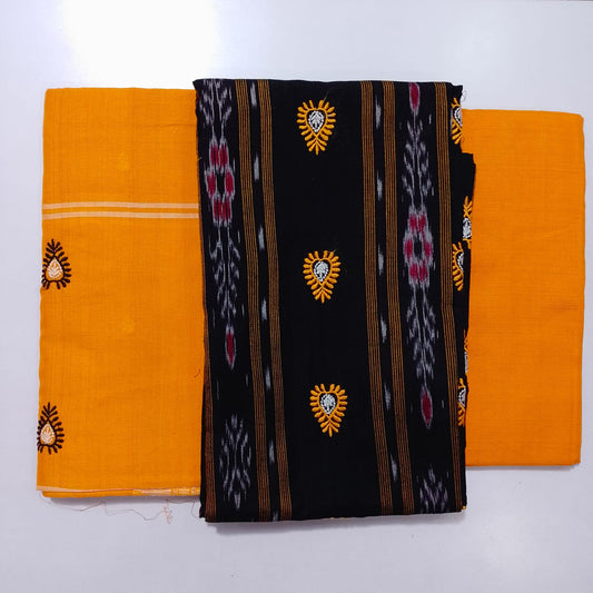 Odisha handloom bandha 100% cotton maniabandha unstitched dress set