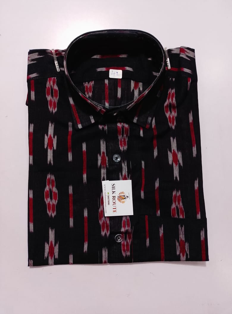 Odisha handloom Men's Shirt made on Pure Cotton Fabrics for Office and Colleges