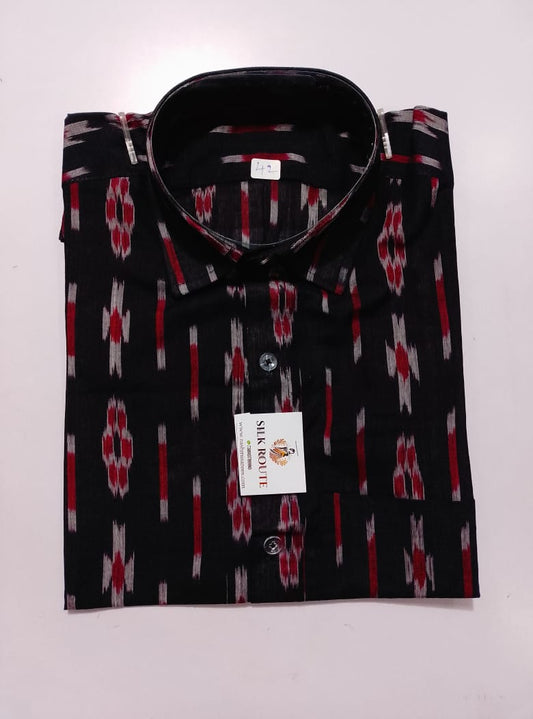 Odisha handloom Men's Shirt made on Pure Cotton Fabrics for Office and Colleges
