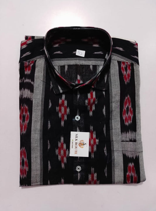 Odisha Handloom Sambalpuri Pure Cotton half Shirt for Summer