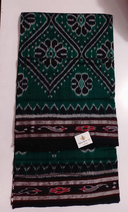 Odisha Handloom Sambalpur Bargarh Ikat Cotton Latest Tarabali design Saree
