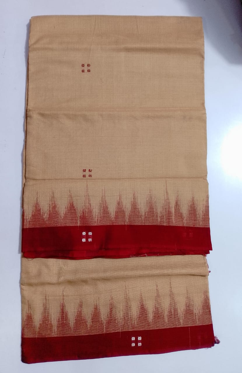 Odisha Handloom Pure Cotton ekphulia School Uniform Saree