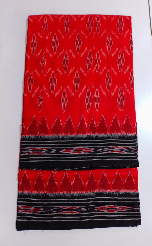 Odisha handloom traditional cotton ikat saree a speciality of tie and dye technique from nuapatna