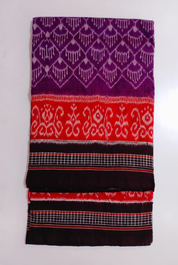 New Style Bargarh Handloom Work Odisha Handmade Bandha Sambalpuri Cotton Saree