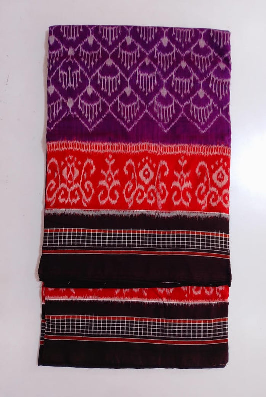 New Style Bargarh Handloom Work Odisha Handmade Bandha Sambalpuri Cotton Saree