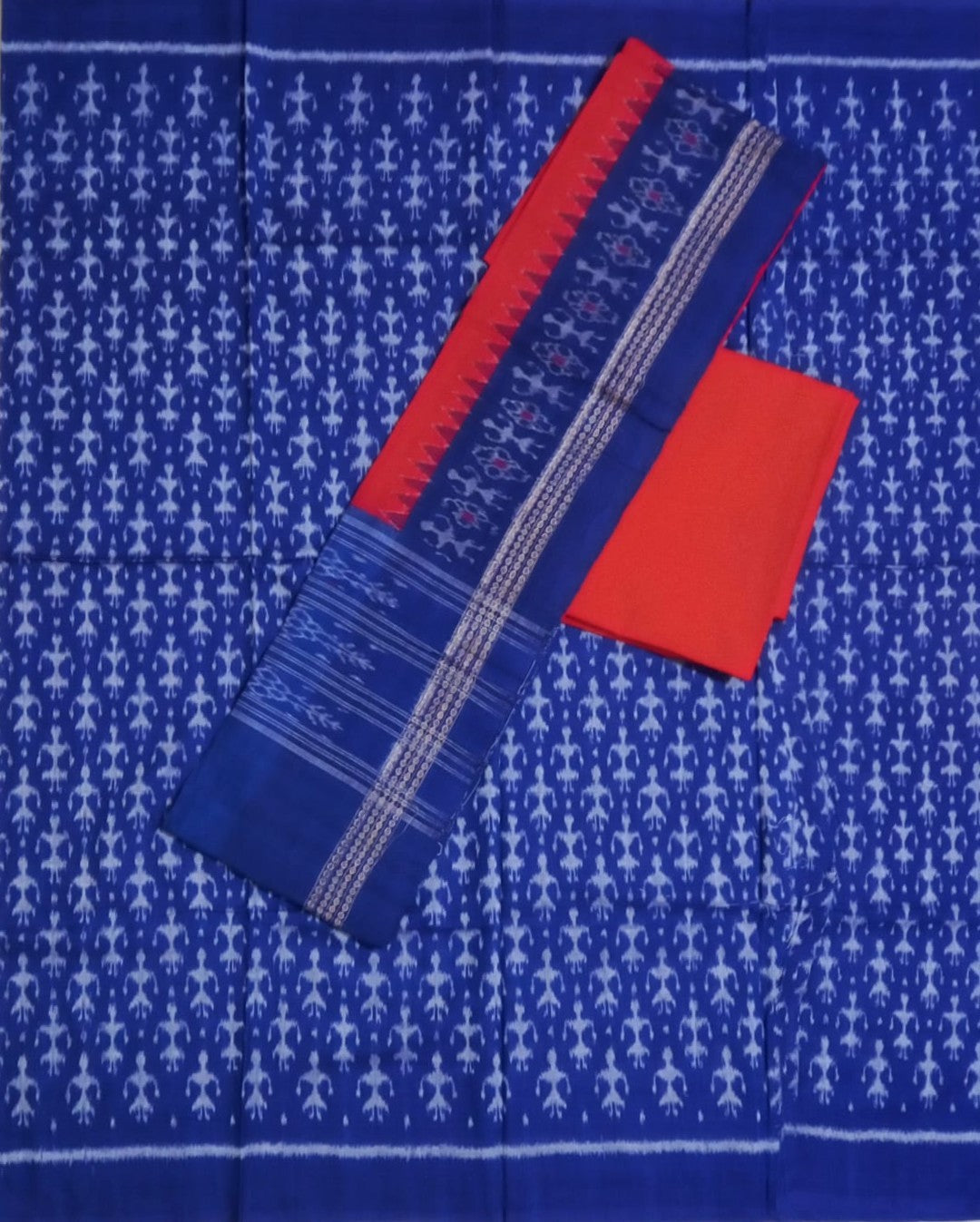Buy Odisha Famous Sambalpuri Pasapalli Ikat design Pure Cotton handloom Dress Set
