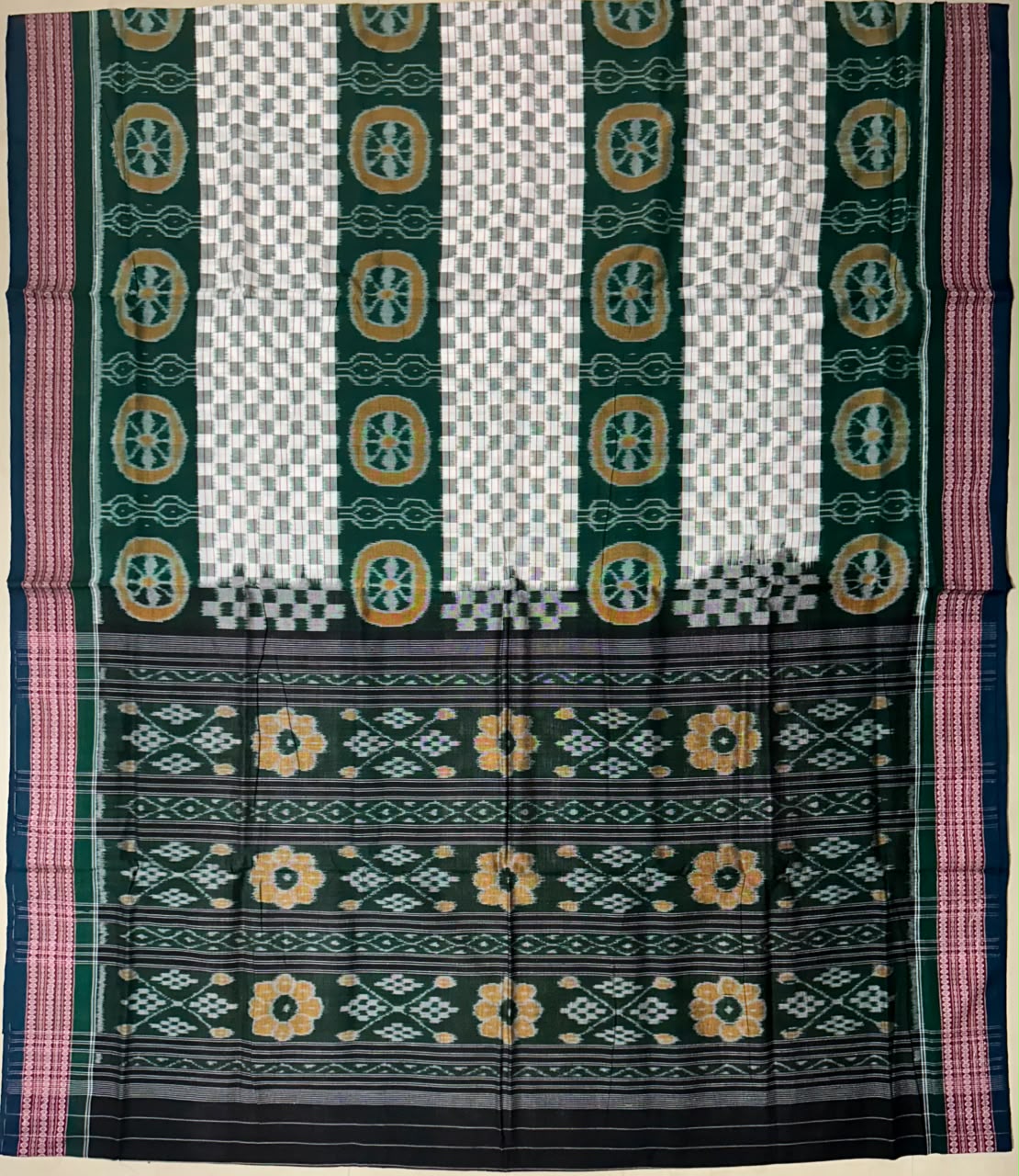 Odisha Handloom Pasapalli unique design bichitrapuri style cotton saree