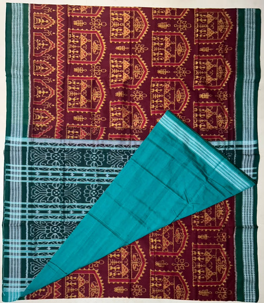 Odisha handloom bomkai cotton saree with best thread for Gift Mother