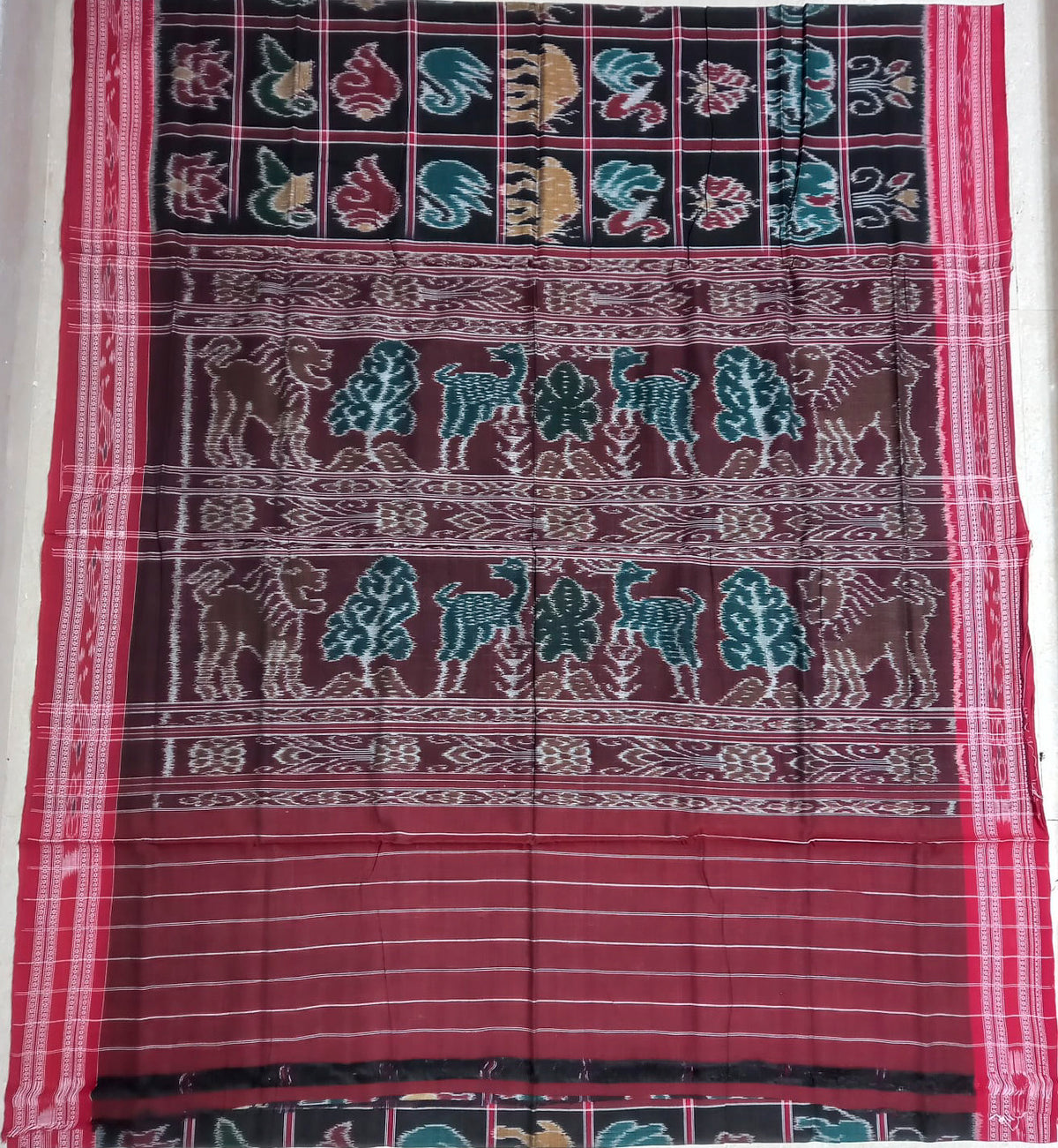 Odisha Nuapatna Weaver's design | Body bandha Nabakothi Cotton handloom Saree for women