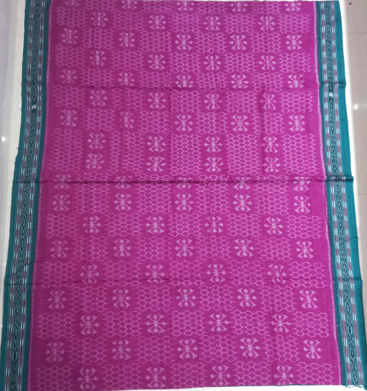 Odisha famous Nuapatna Handloom bandha Cotton Ikat Saree with new motifs on body