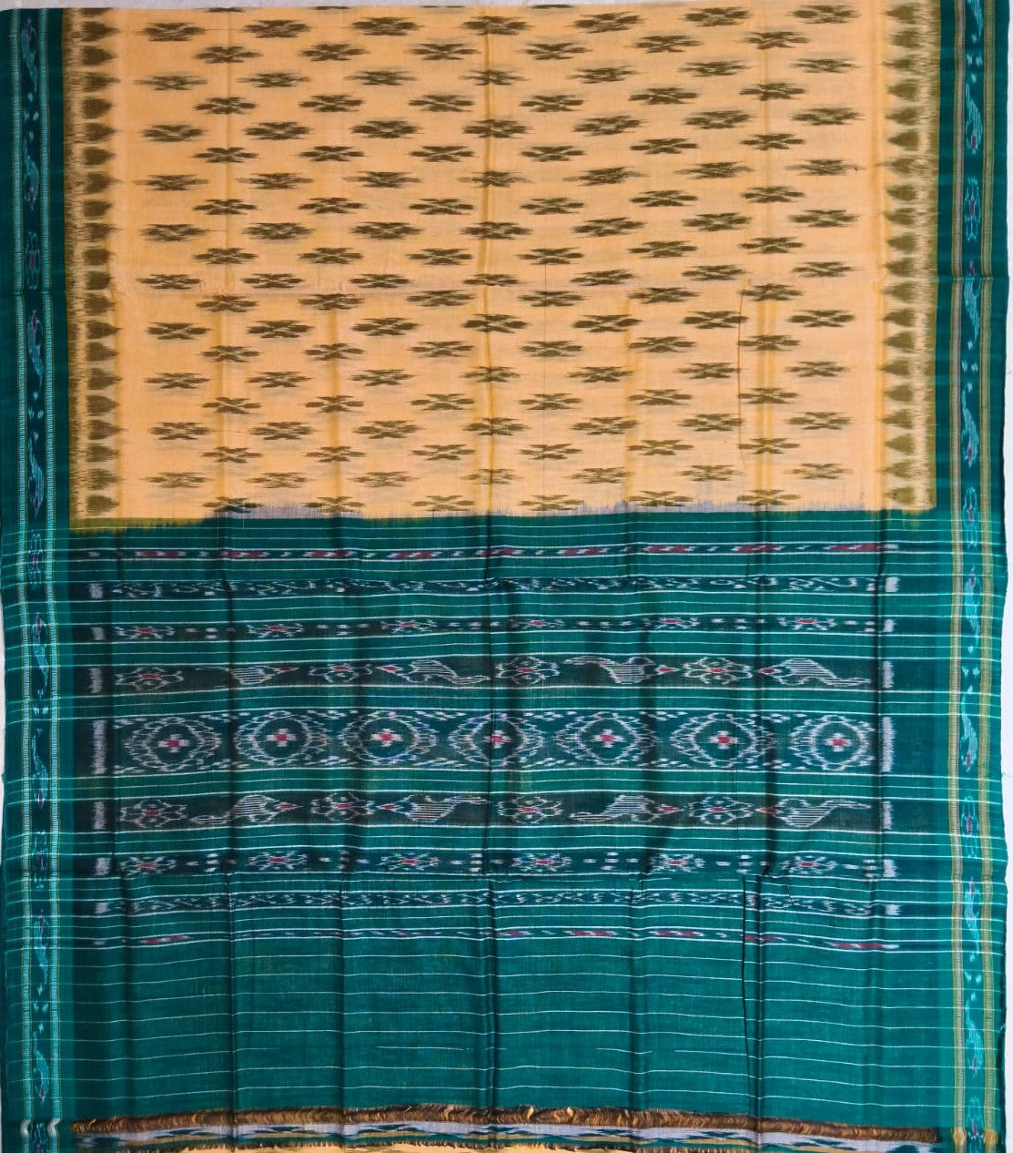 Maniabandha design Pure cotton body bandha handloom saree from Odisha
