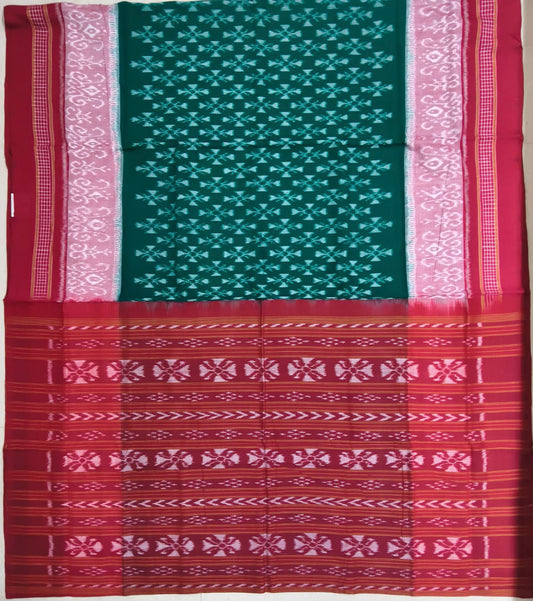 Odisha handloom White with Red Ethnic wear Bomkai cotton saree | Bomkai cotton Sarees