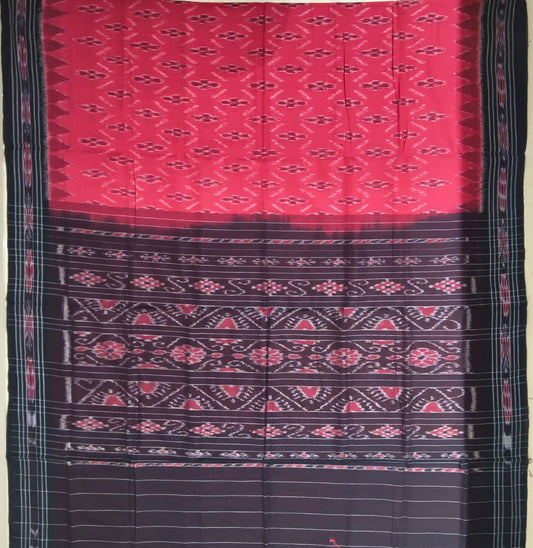 Odisha handloom traditional cotton ikat saree a speciality of tie and dye technique from nuapatna