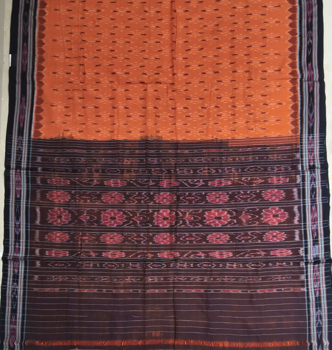 Odisha handloom Bomkai Design Sonepuri Cotton Sambalpuri Saree