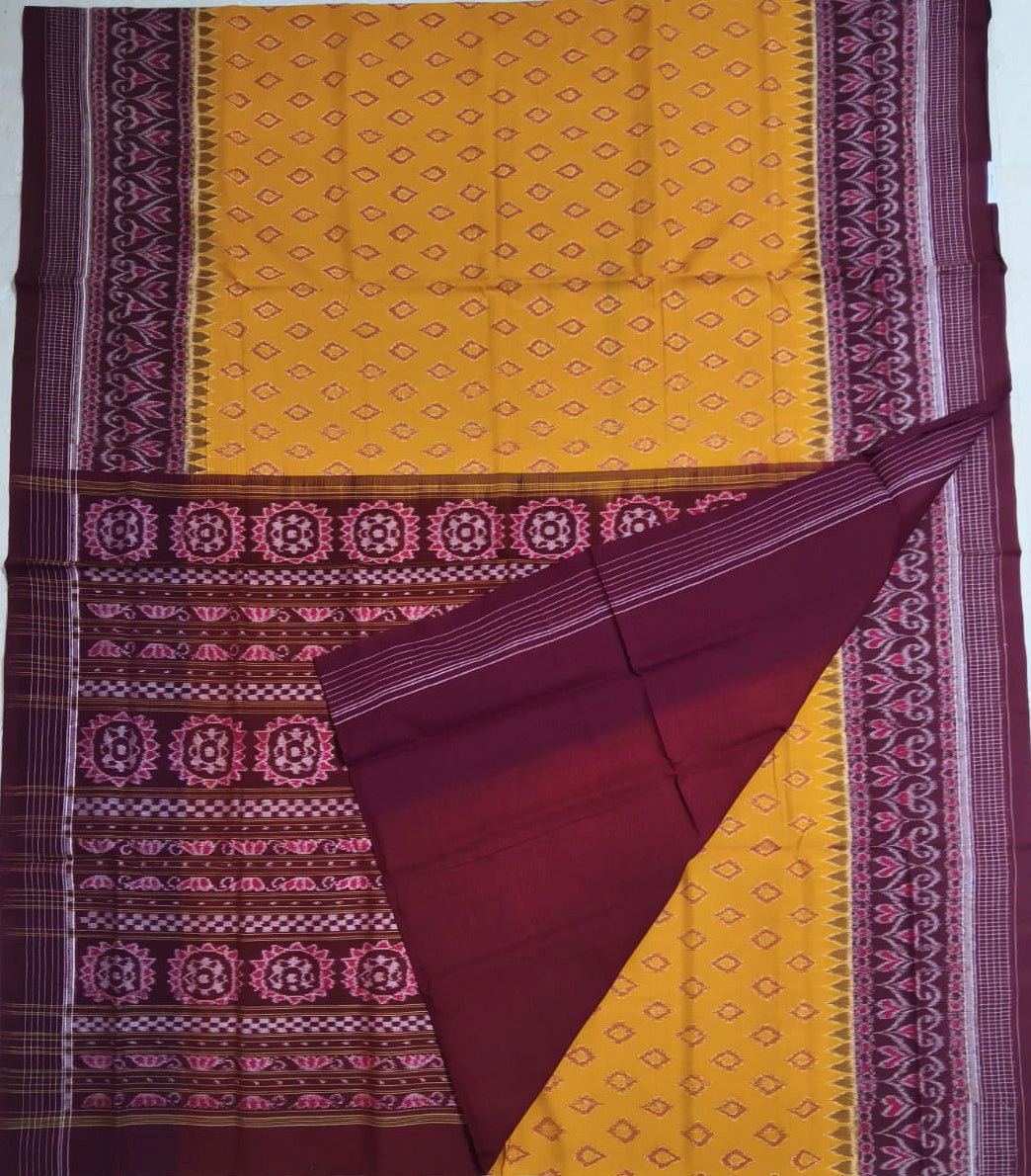 Odisha Sambalpuri handloom special motifs design cotton saree
