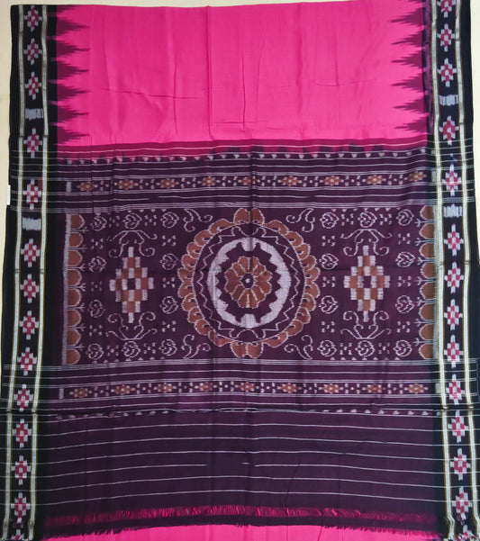 Traditional Odisha Handloom Maniabandha Cotton Saree for puja wear