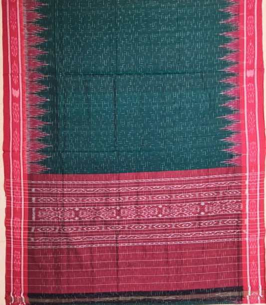 Trending Odisha Cotton handloom Jharana designs Saree for Grand Mother