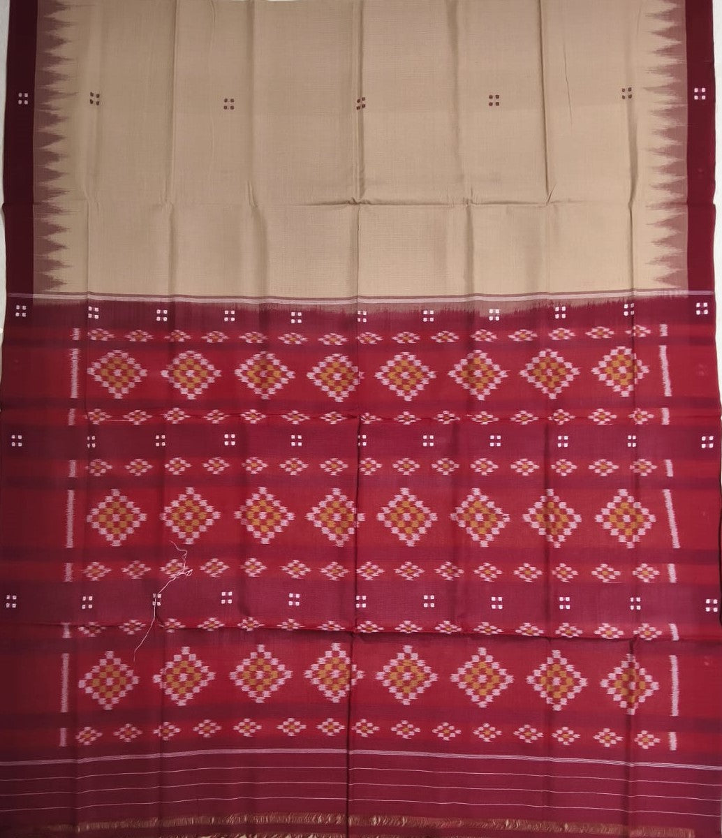 Odisha Handloom Pure Cotton ekphulia High School teacher Uniform Saree