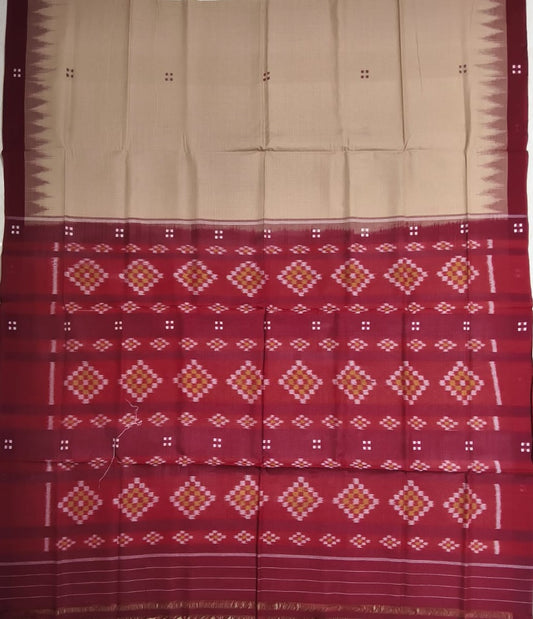 Odisha Handloom Pure Cotton ekphulia High School teacher Uniform Saree