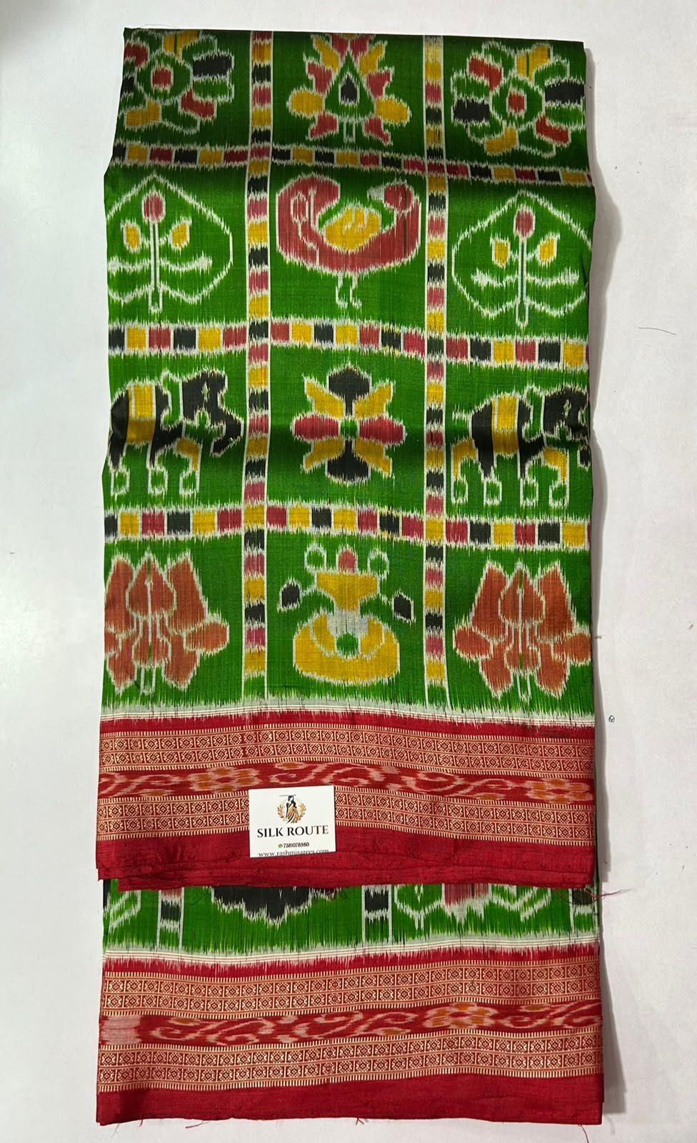 Buy Odisha handloom pure Khandua Nabakothi silk saree for women from Nuapatna weavers
