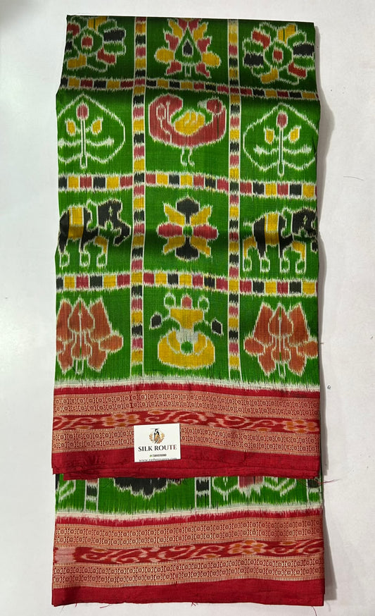 Buy Odisha handloom pure Khandua Nabakothi silk saree for women from Nuapatna weavers
