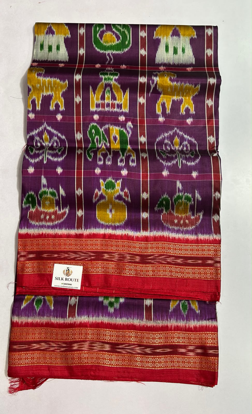 Odisha Silk Saree | Pure Handloom Ikat nabakothi khandua new motifs design sari