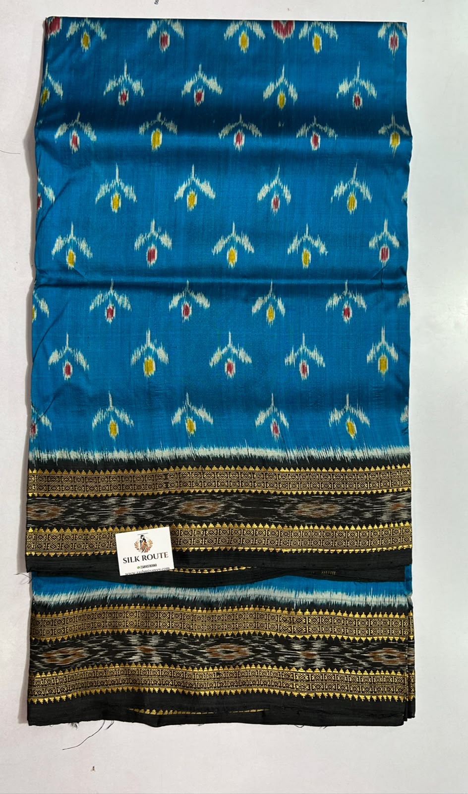 Odisha Handloom Modern design new bandha ikat Sambalpuri Pata Silk Saree