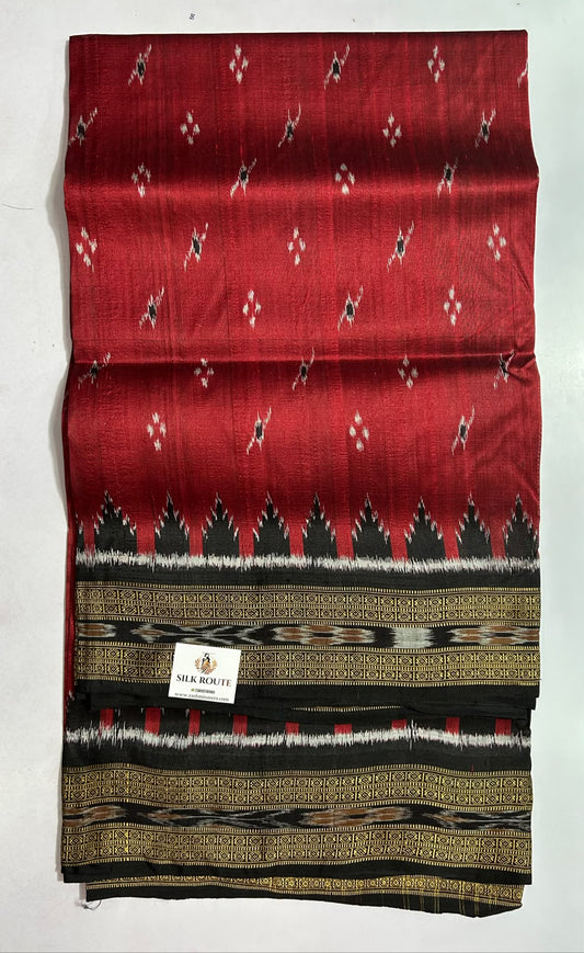 Odisha Handloom Ikat nuapatna khandua Patu silk saree for wedding function