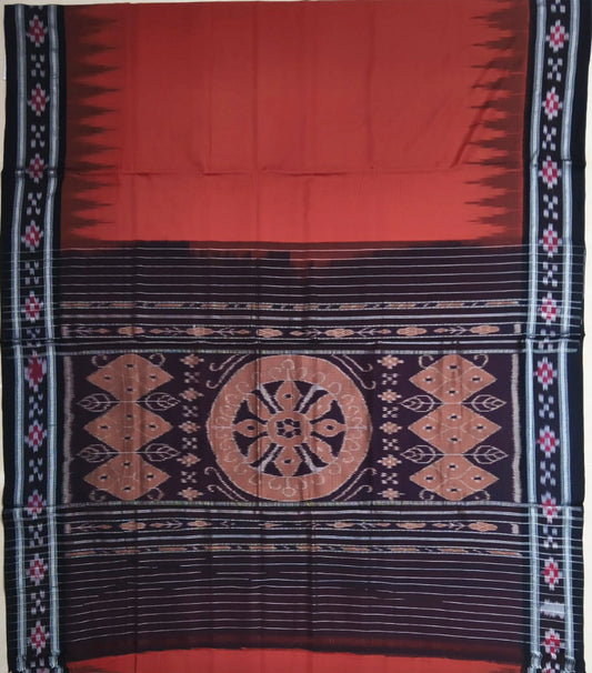 Odisha Handloom Pure Cotton Buti Plain Casual Cotton Saree from Nuapatna