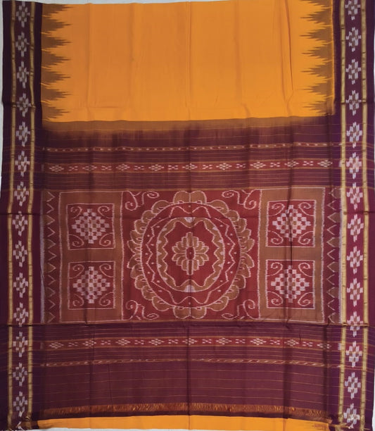 Buy Odisha handloom maniabandha pure ikat plain cotton sadhi | Shop Saree Online
