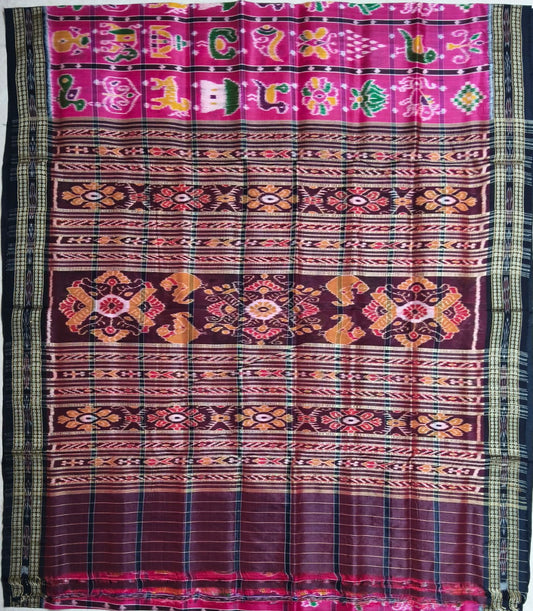 Odisha Handloom Nabakothi Pure Silk Nuapatna Pata Saree for Women at wedding