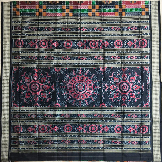 Odisha handloom Famous Ikat Special Sambalpuri Design Bomkai Silk Saree from Sonepur