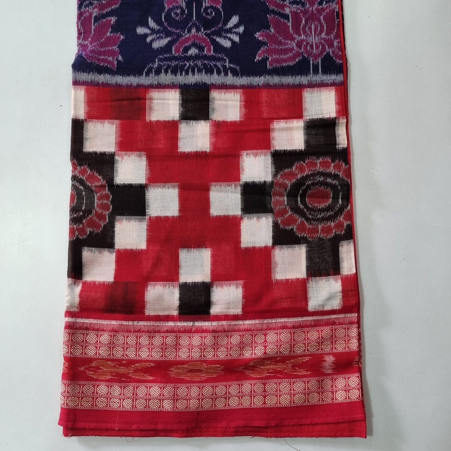 Odisha Handloom Sambalpuri Border Pasapalli Cotton saree