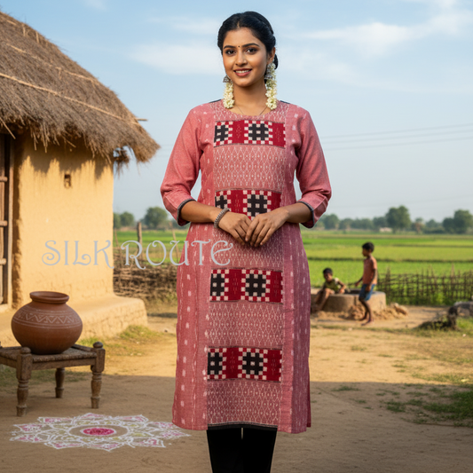 Odisha Handloom Readymade Pure Cotton Sambalpuri Kurti