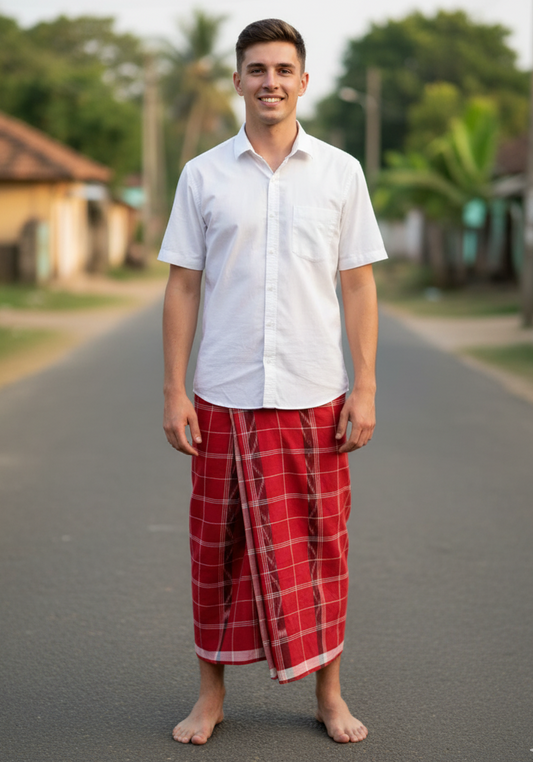 Pure Cotton Odisha handloom bandha design Sonepur Lungi for Men