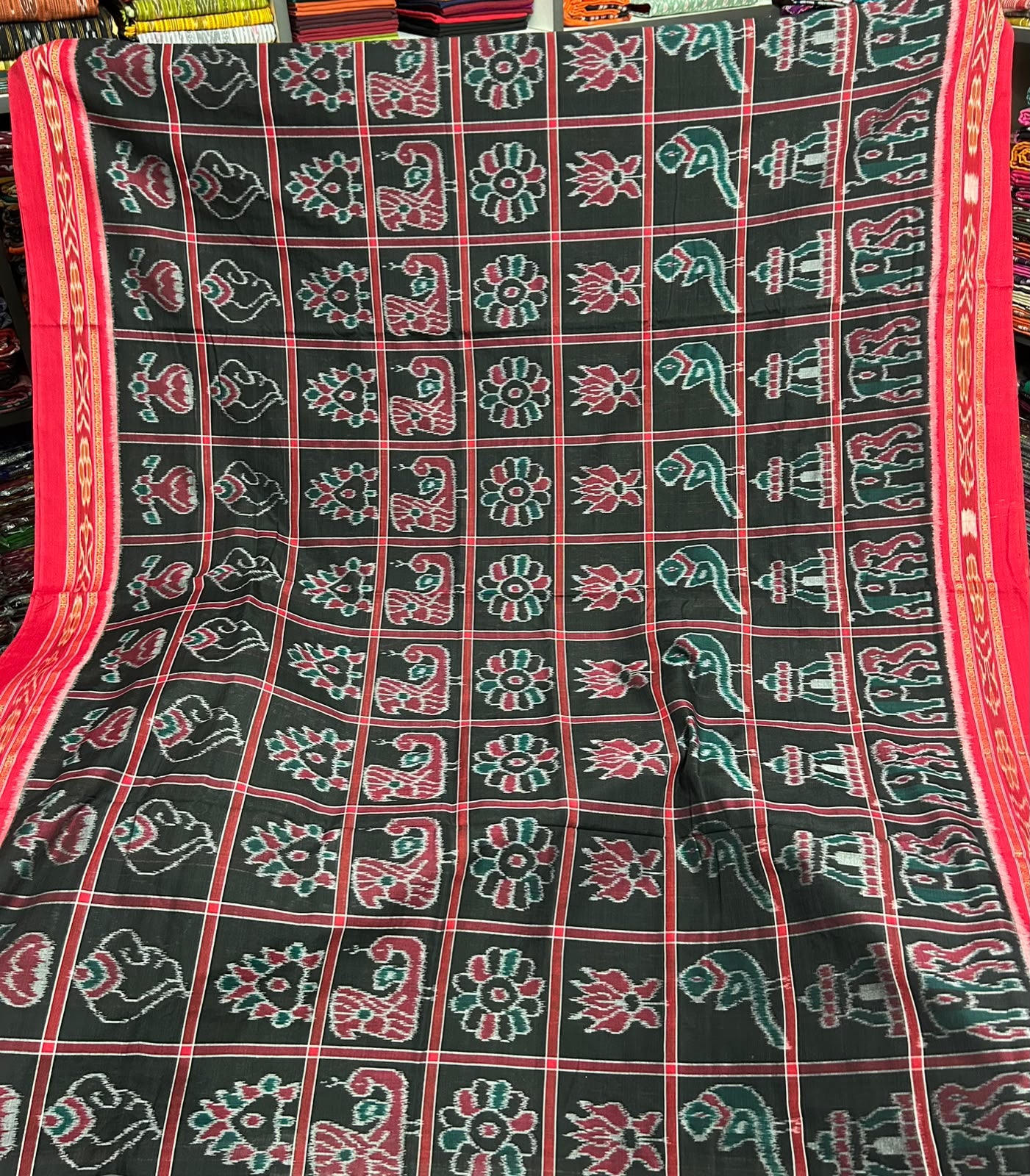 Odisha Handloom New Maniabandha Casual Cotton bandha Saree | Nabakothi