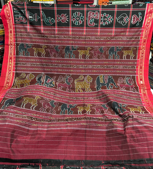 Odisha Handloom New Maniabandha Casual Cotton bandha Saree | Nabakothi
